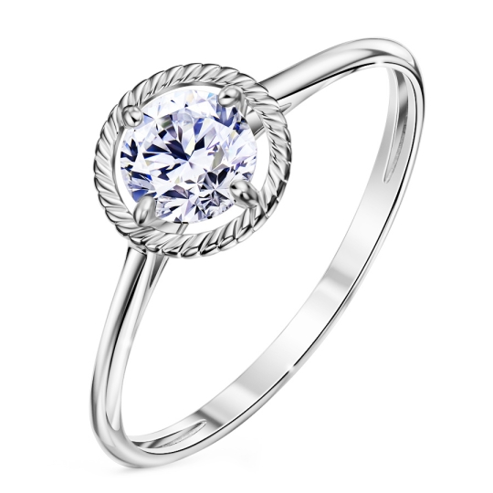 Кольцо из серебра с топазом