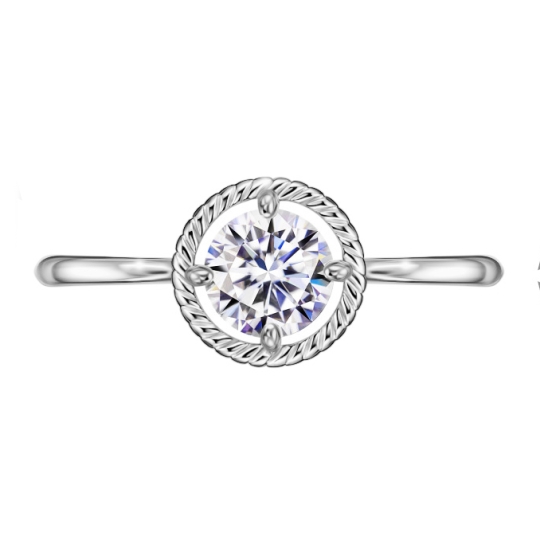 Кольцо из серебра с топазом