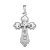 Подвеска-крест из серебра