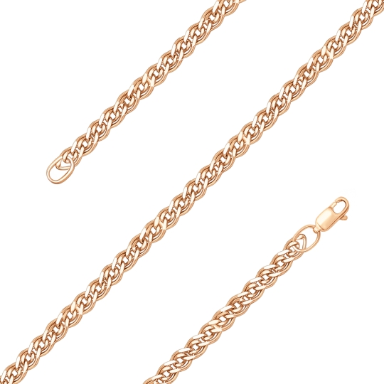 Цепь из золота плетения "Бисмарк"