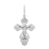 Подвеска-крест из серебра