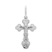 Подвеска-крест из серебра