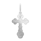 Подвеска-крест из серебра