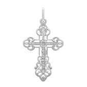 Подвеска-крест из серебра