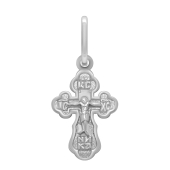 Подвеска-крест из серебра