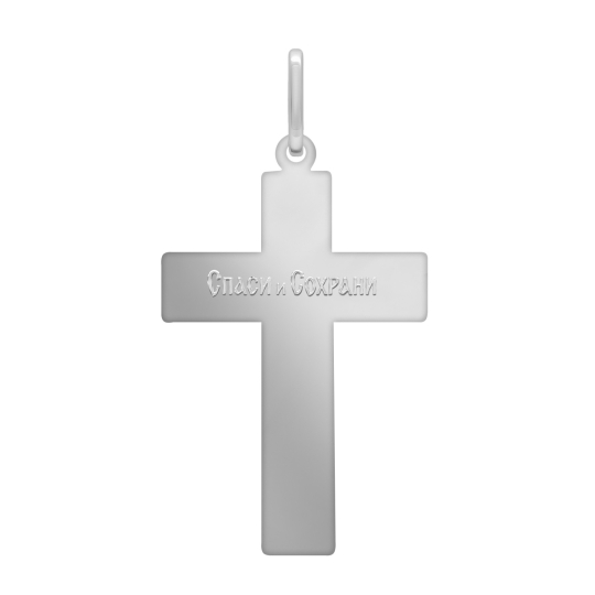 Подвеска-крест из серебра