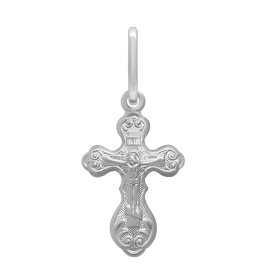 Подвеска-крест из серебра