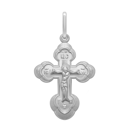 Подвеска-крест из серебра