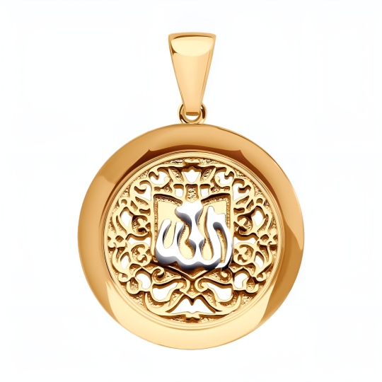 Подвеска из золота с фианитами "Дракон"