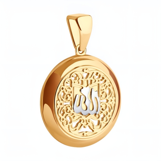 Подвеска из золота с фианитами "Дракон"