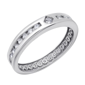 Кольцо из серебра с фианитами