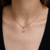 Подвеска из золота с фианитами