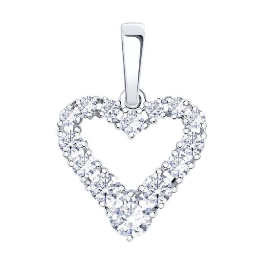 Подвеска из золота с фианитами