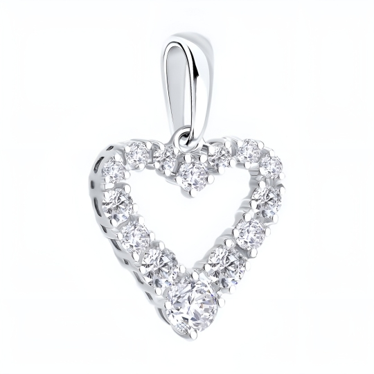 Подвеска из золота с фианитами