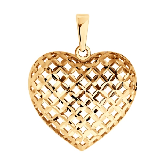 Подвеска из золота с топазом