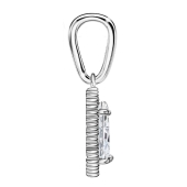 Подвеска из серебра с фианитами