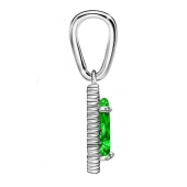 Подвеска из серебра с фианитами