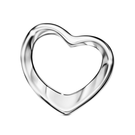 Подвеска из серебра с ювелирными кристаллами фианитами