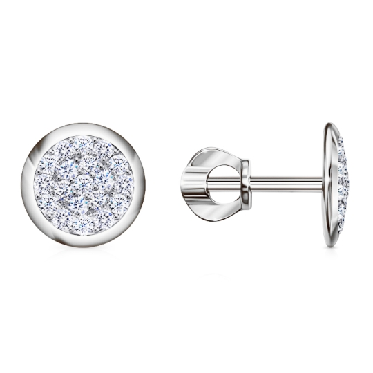 Подвеска из серебра с фианитами