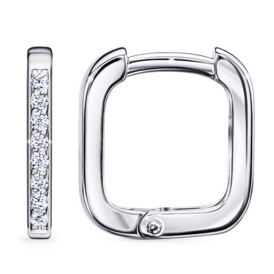 Серьги из серебра с эмалью