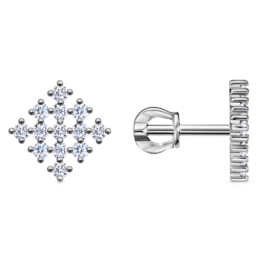 Подвеска из серебра с фианитами