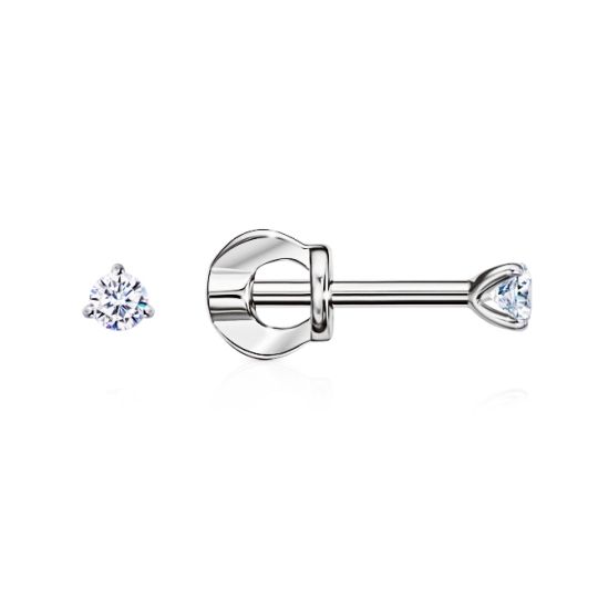 Серьги из серебра с бриллианитами