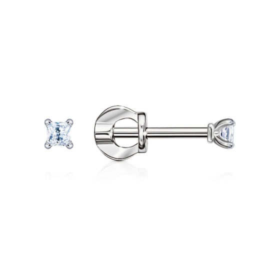 Асимметричные серьги из серебра