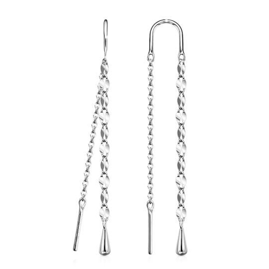 Серьги из серебрас эмалью