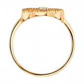 Кольцо из золота с фианитом