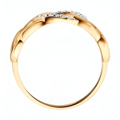 Кольцо из золота с фианитами