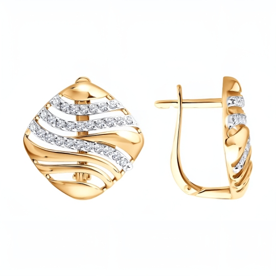 Подвеска из золота с фианитами