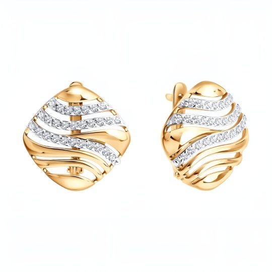 Подвеска из золота с фианитами