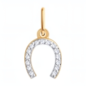 Подвеска из золота с фианитами 