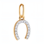 Подвеска из золота с фианитами 