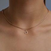 Подвеска из золота с фианитами 