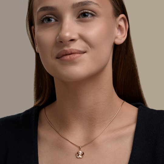 Подвеска из золота с фианитами