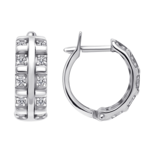 Серьги из серебра с позолотой