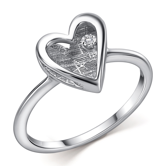 Подвеска из серебра с бриллиантом