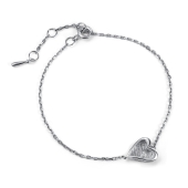 Браслет из серебра с бриллиантом