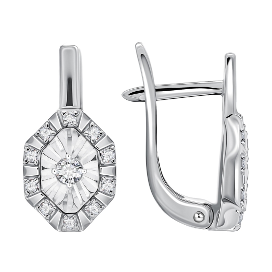 Серьги из золота с изумрудами и бриллиантами 