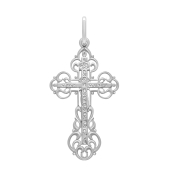 Подвеска-крест из серебра
