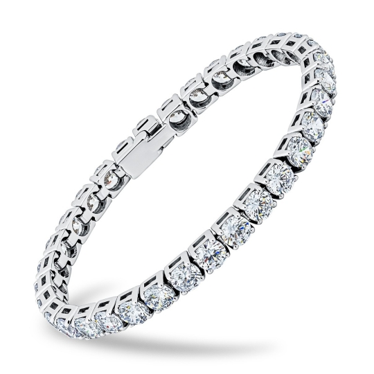 Браслет из серебра с чернением плетения "Бисмарк"