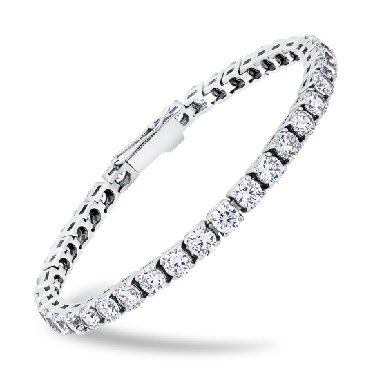 Браслет из серебра с чернением плетения "Бисмарк"