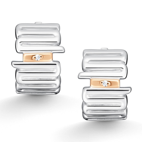 Серьга одиночная из серебра