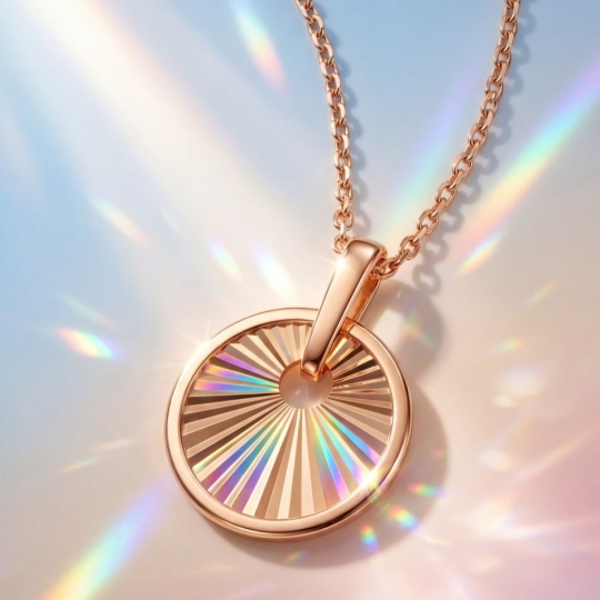 Подвеска из золота с алмазной гранью