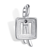 Подвеска из серебра с бриллиантом