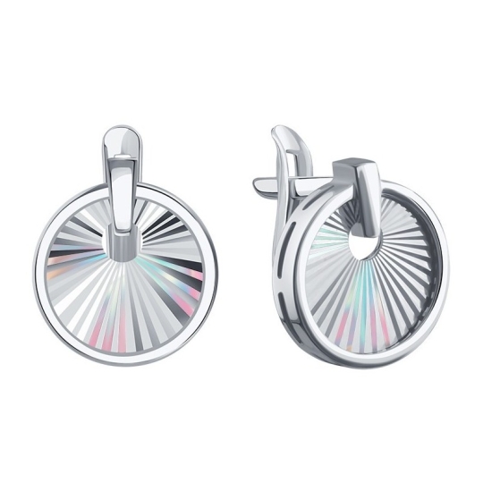 Подвеска из белого золота с алмазной гранью