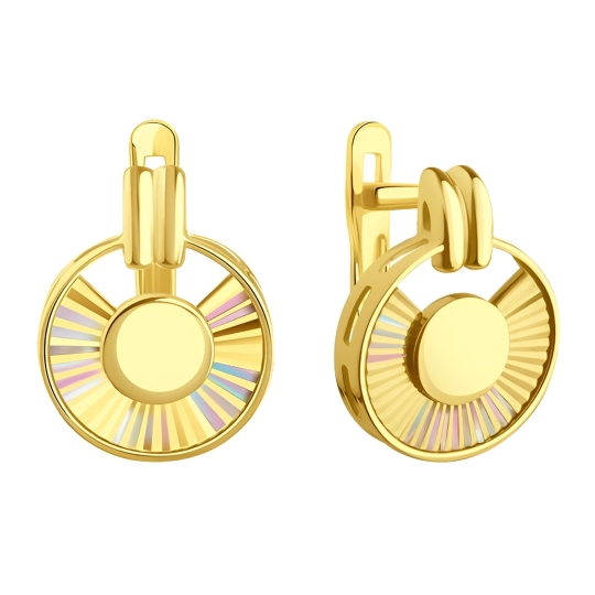 Колье из лимонного золота с алмазной гранью