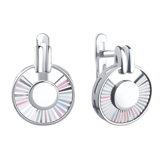 Колье из белого золота с алмазной гранью