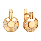 Серьги из золота с алмазной гранью